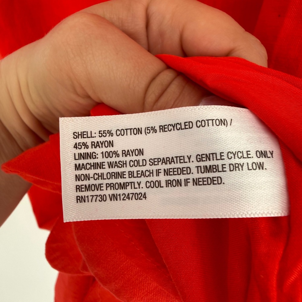 KATE SPADE X TARGET SLEEVELESS RED SHIFT DRESS SCALLOPED HEM NWT MEDIUM - Picture 8 of 8